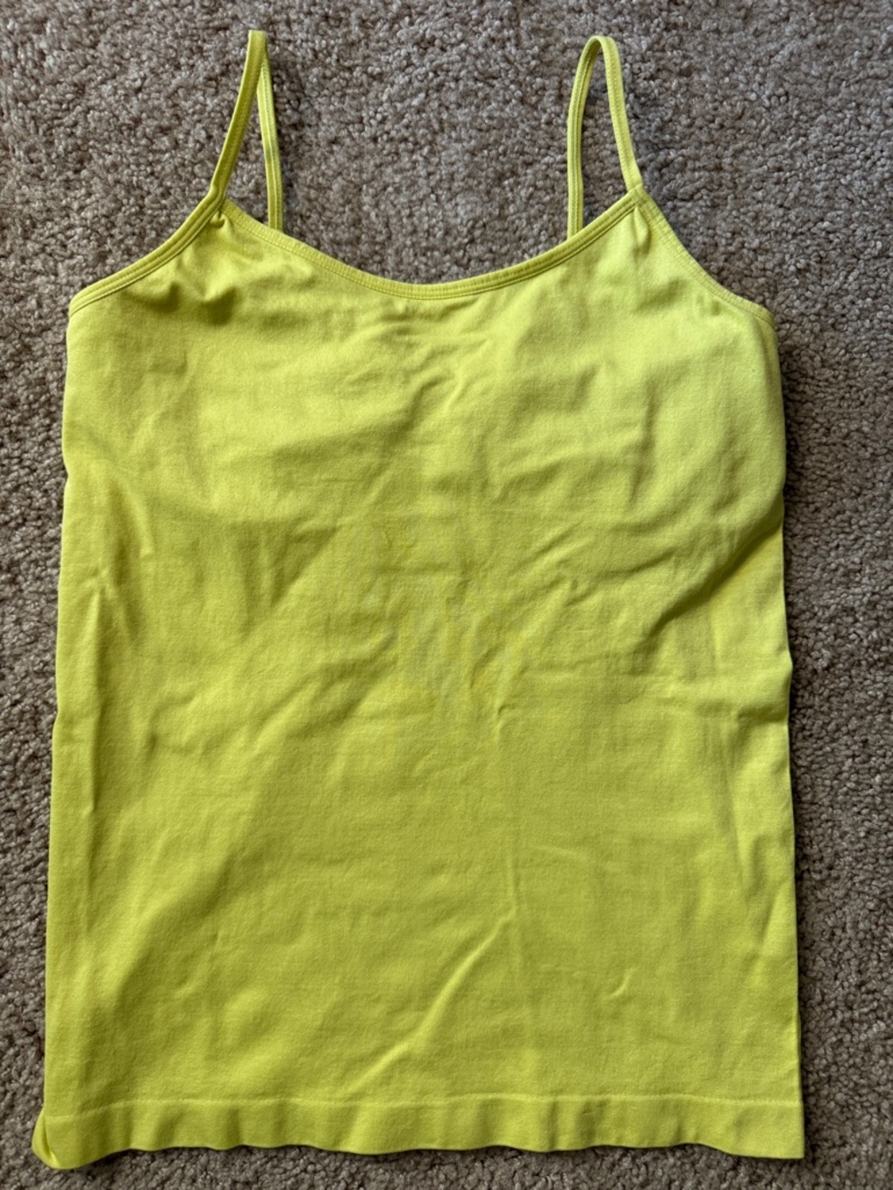 coobie Bright Yellow Spaghetti Strap Camisole